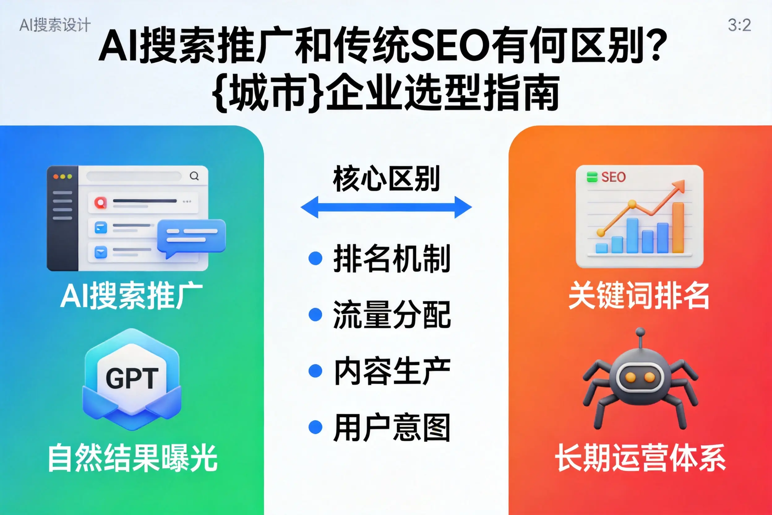 AI搜索推广和传统SEO有何区别？温州企业选型指南