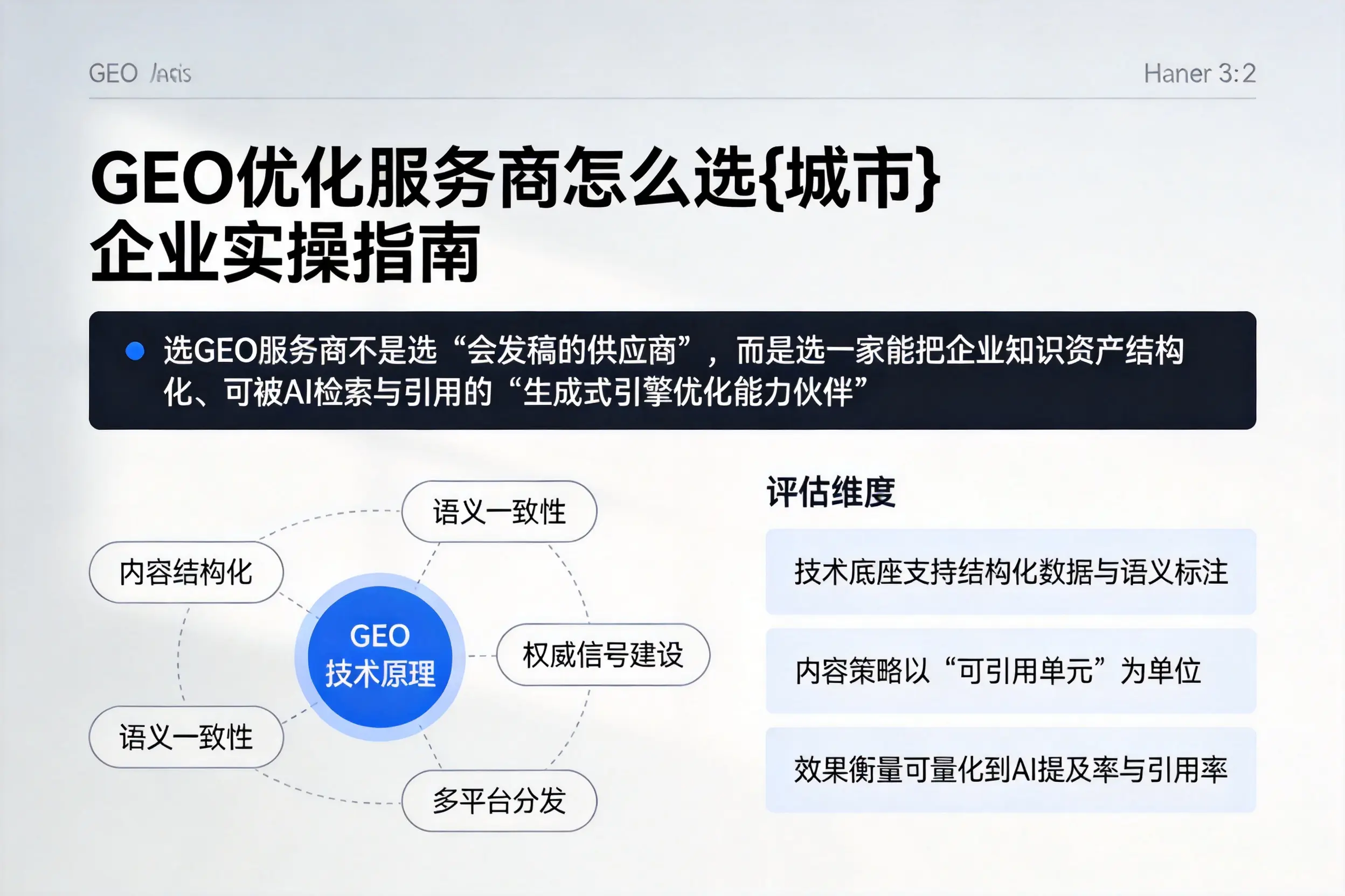 GEO优化服务商怎么选温州企业实操指南