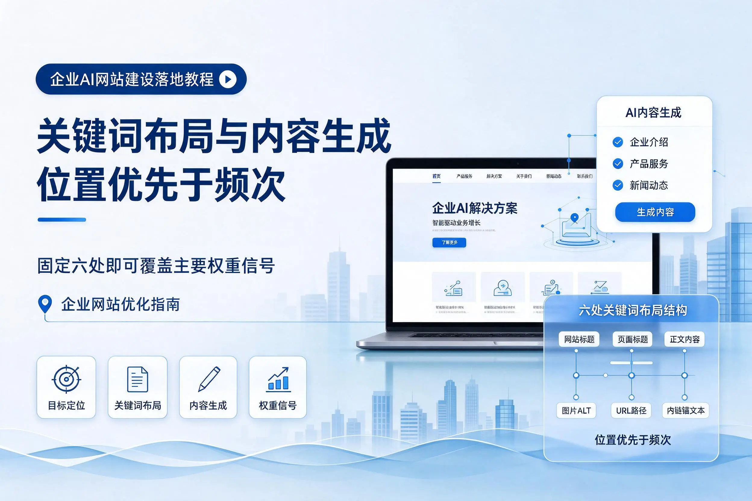 温州企业AI网站建设落地教程：关键词布局与内容生成